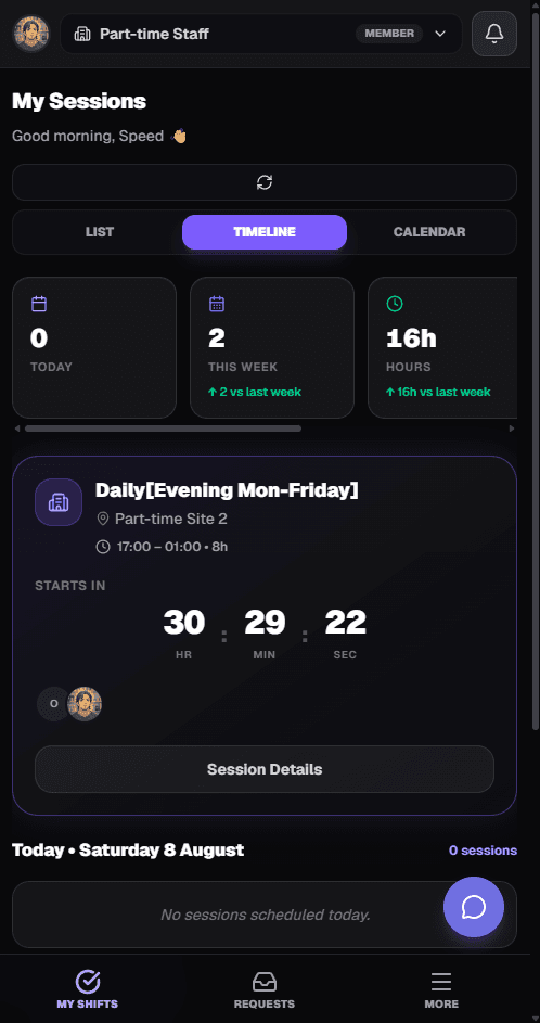 Teamstack mobile member experience